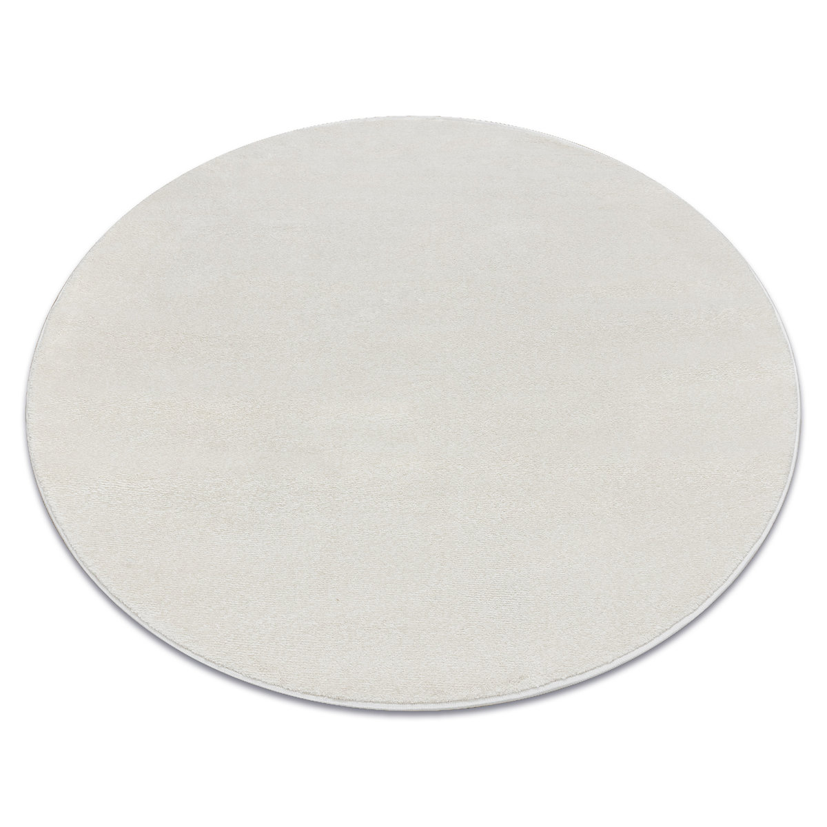 Dywan Softy Koło Jednolity, Jednokolorowy Krem, Koło 120 Cm