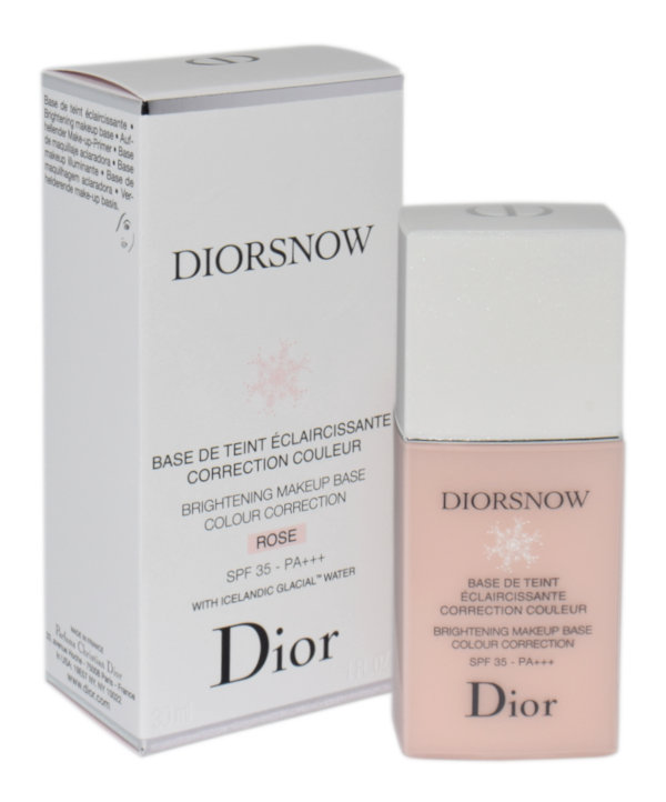 Dior Diorsnow rozświetlająca basa pod make-up SPF 35 odcień Rose 30 ml