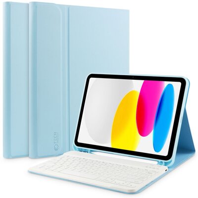 Etui IPAD 10.9 2022 Tech-Protect SC Pen + Keyboard jasnoniebieskie
