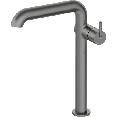 Deante SILIA Bateria umywalkowa wysoka z prostokątną wylewką Titanium BQS_D24K