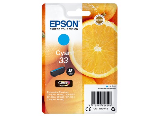 Epson Tusz Cyan T3342=C13T33424012 DO XP630 4,5ML