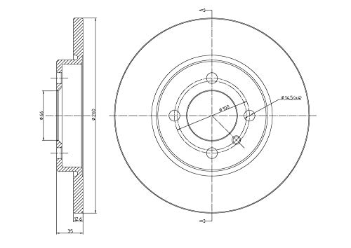 METELLI Tarcza hamulcowa 23-0122