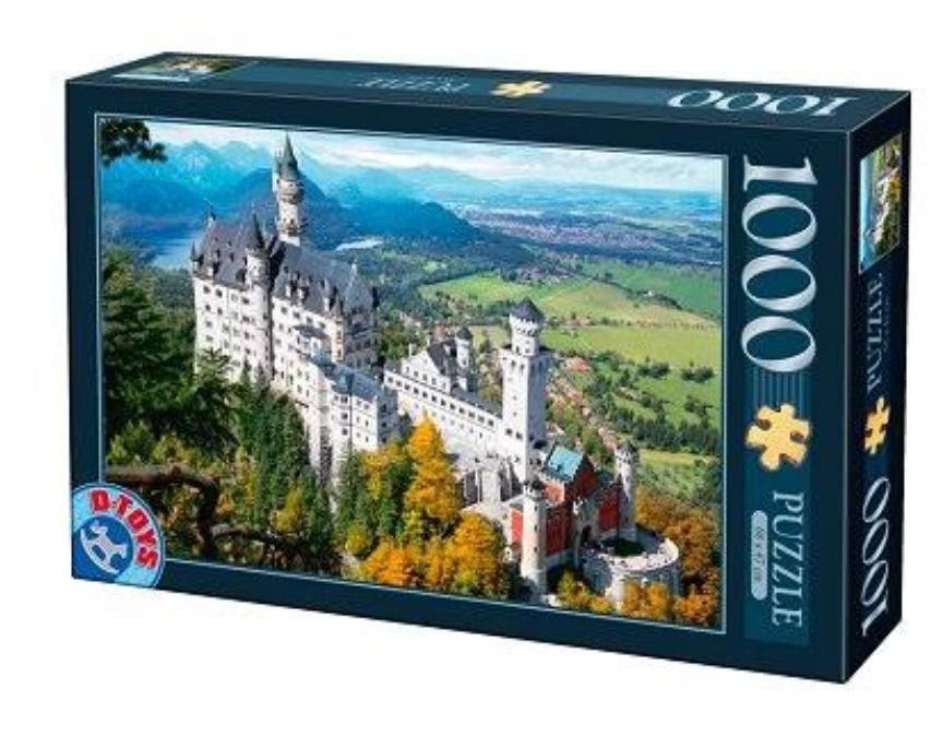 Puzzle 1000 el. Niemcy, Zamek Neuschwanstein D-Toys