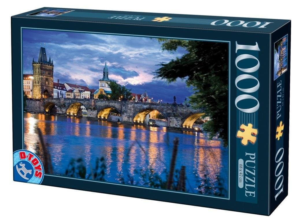 Puzzle 1000 Praga Widok na most Karola Nowa