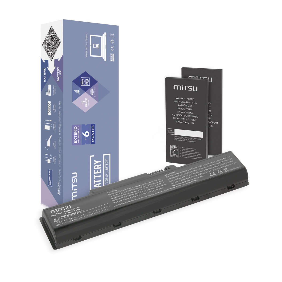 Mitsu Bateria do Acer Aspire 4310 4710 BC/AC 4710