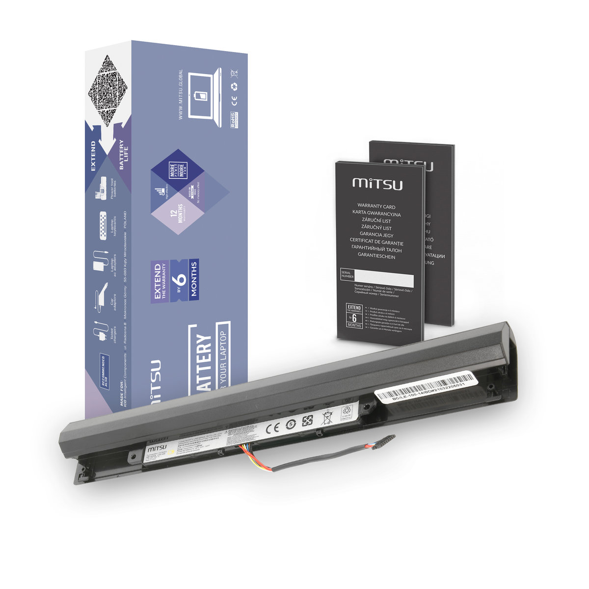 Mitsu Bateria do Lenovo IdeaPad 100-14IBD 2200 mAh (32 Wh) 14.4 Volt
