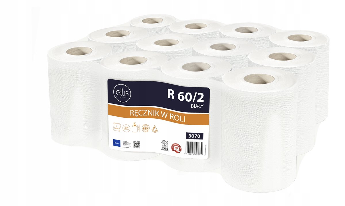 Ellis Ręcznik w roli Comfort 60m 2 warstwy celuloza biały 9.401.084