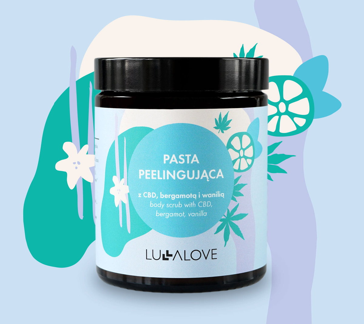 Lullalove, Pasta Peelingująca Z Cbd, Bergamotą I Wanilią, 180ml