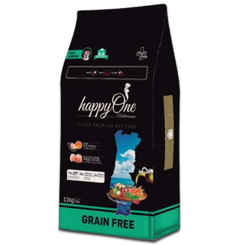 Happyone Grain-Free Mediterraneum Light & Senior 12 kg