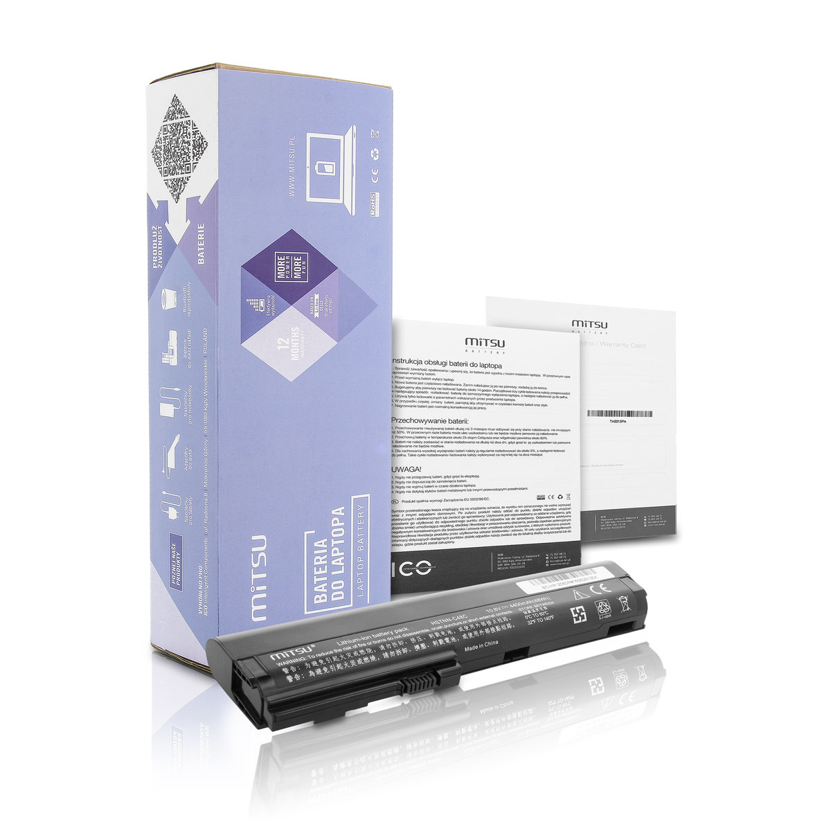 Mitsu Bateria do HP 2560 2570p BC/HP-2560P