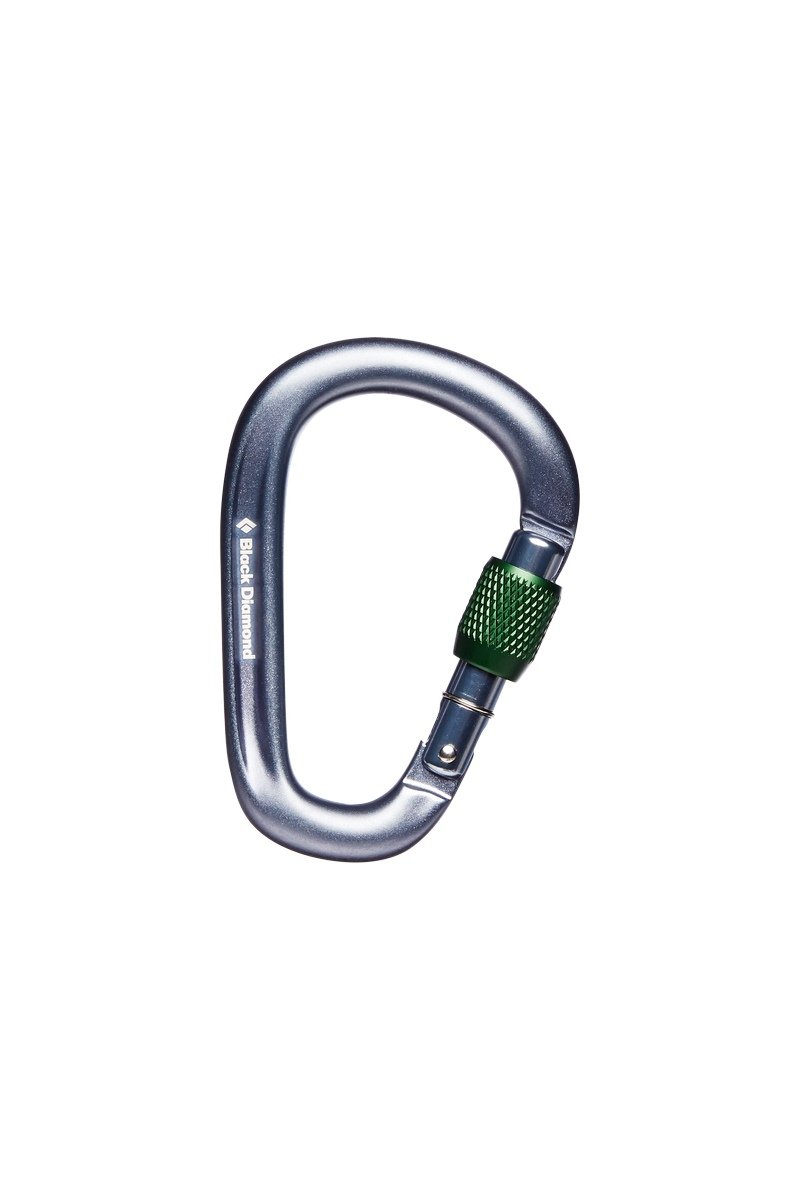 Black Diamond Pearlock Screwgate Carabiner, gray 2021 Karabinki zakręcane BD3811341003ALL1