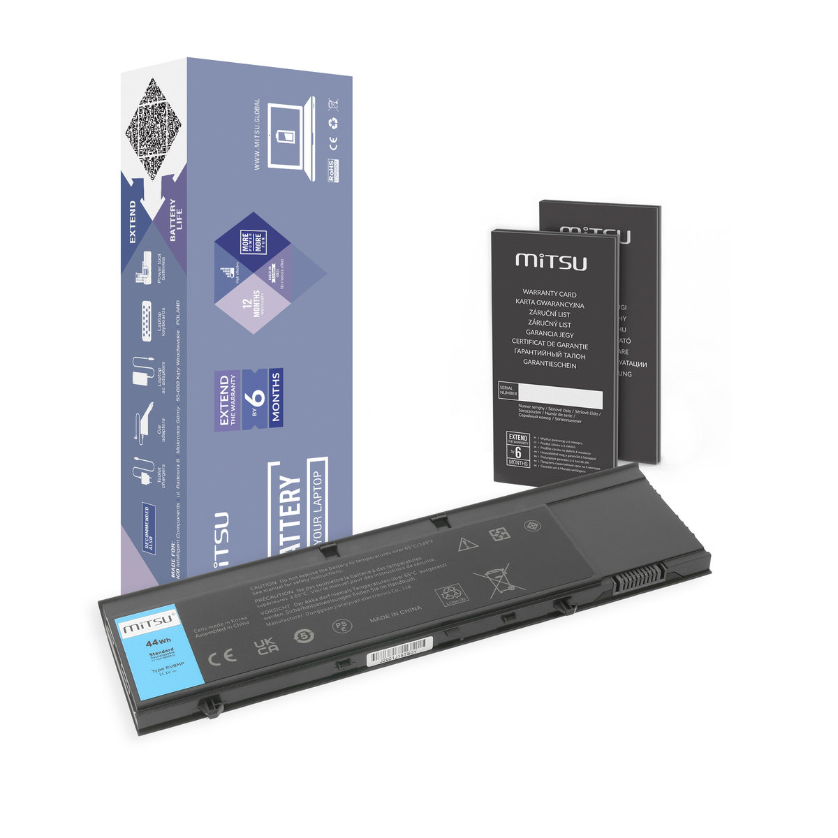 Bateria Mitsu do Dell Latitude XT3