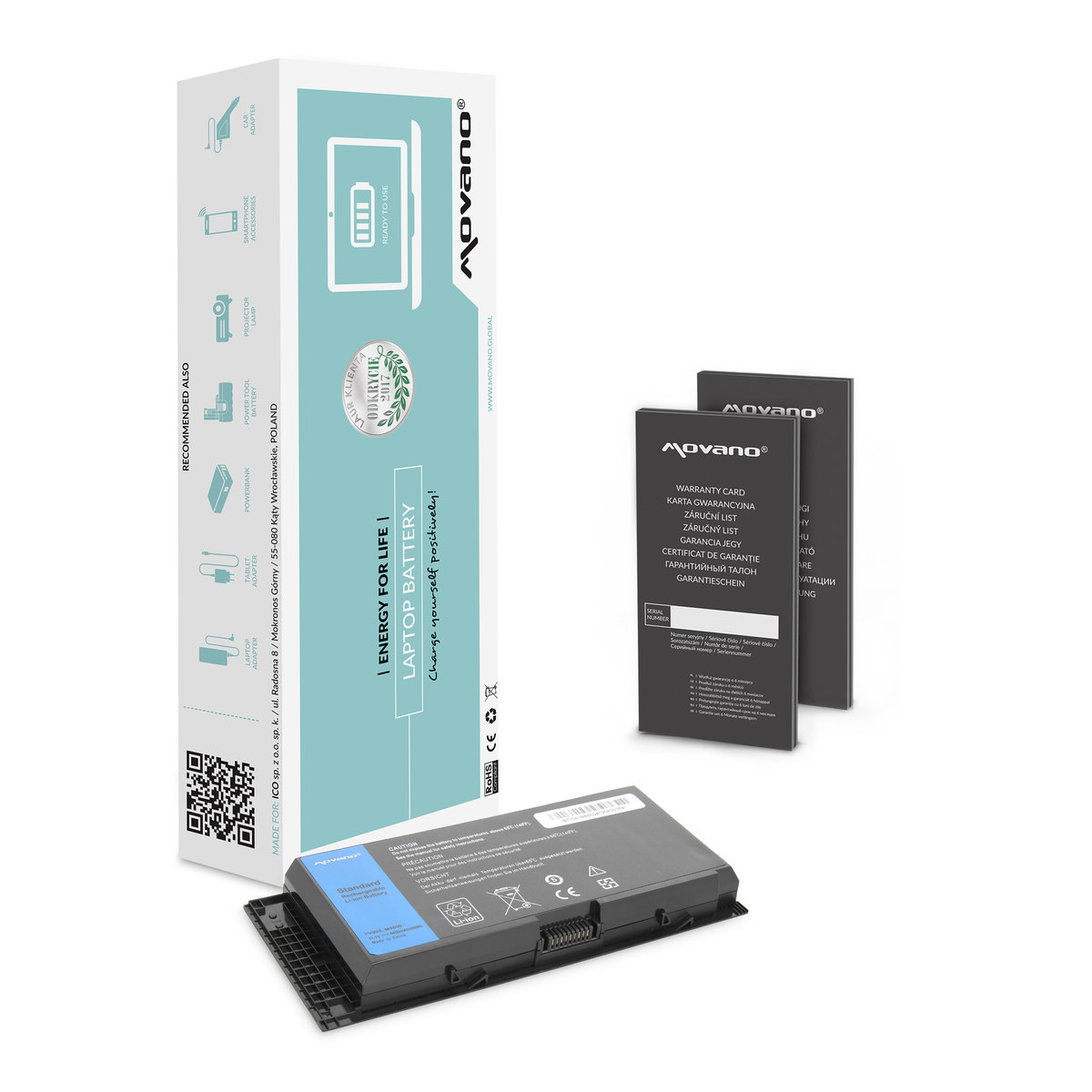 Bateria do Dell Precision M6600, M6800, Precision M4700, Precision M4800 4400 mAh