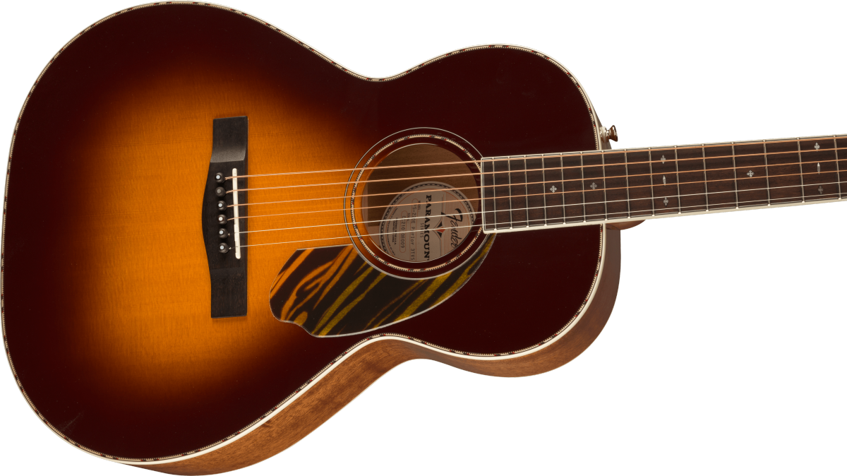 Fender PS-220E Parlor Ovangkol Fingerboard 3-Color Vintage Sunburst