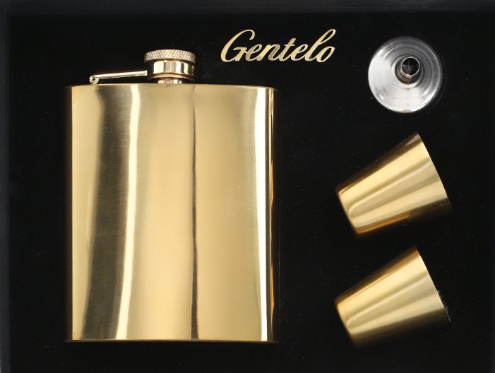 Piersiówka W Zestawie W Opakowaniu Prezentowym