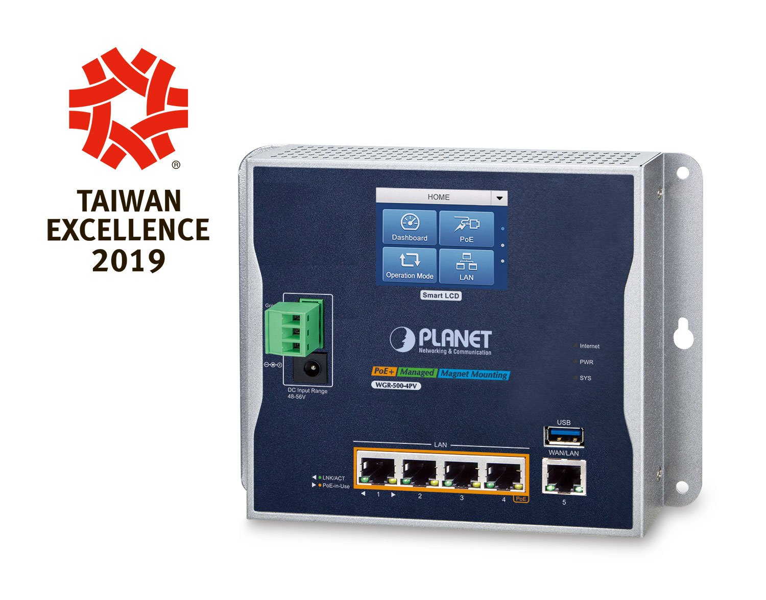 PLANET IP30 WGR-500-4PV