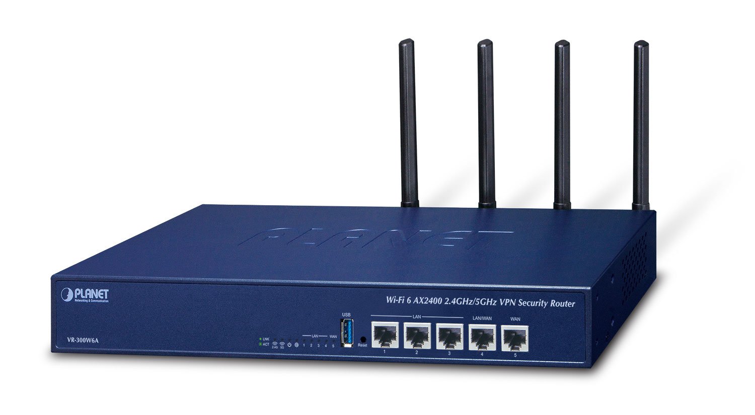 PLANET Wi-Fi 6 AX2400 2.4GHz/5GHz router bezprzewodowy Gigabit
