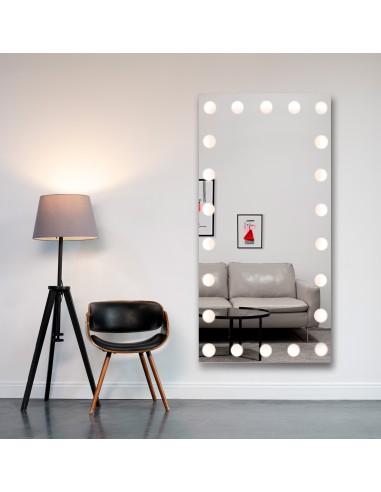 Lustro prostokątne z podświetleniem - TEKSAS LED, Wymiar: 70x140