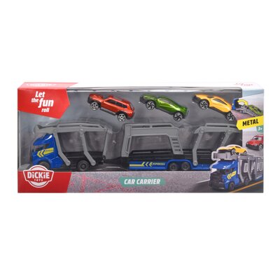 Dickie Toys 203745008 Car Carrier 264szt. W zestawie 3 pojazdach