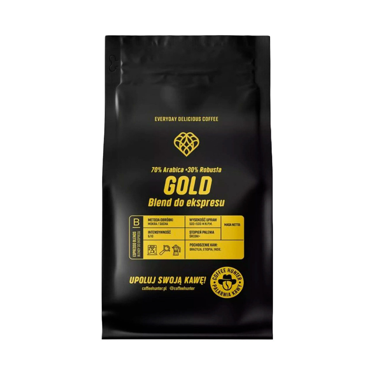 Coffee Hunter Kawa ziarnista rzemieślnicza Gold Blend 1 kg