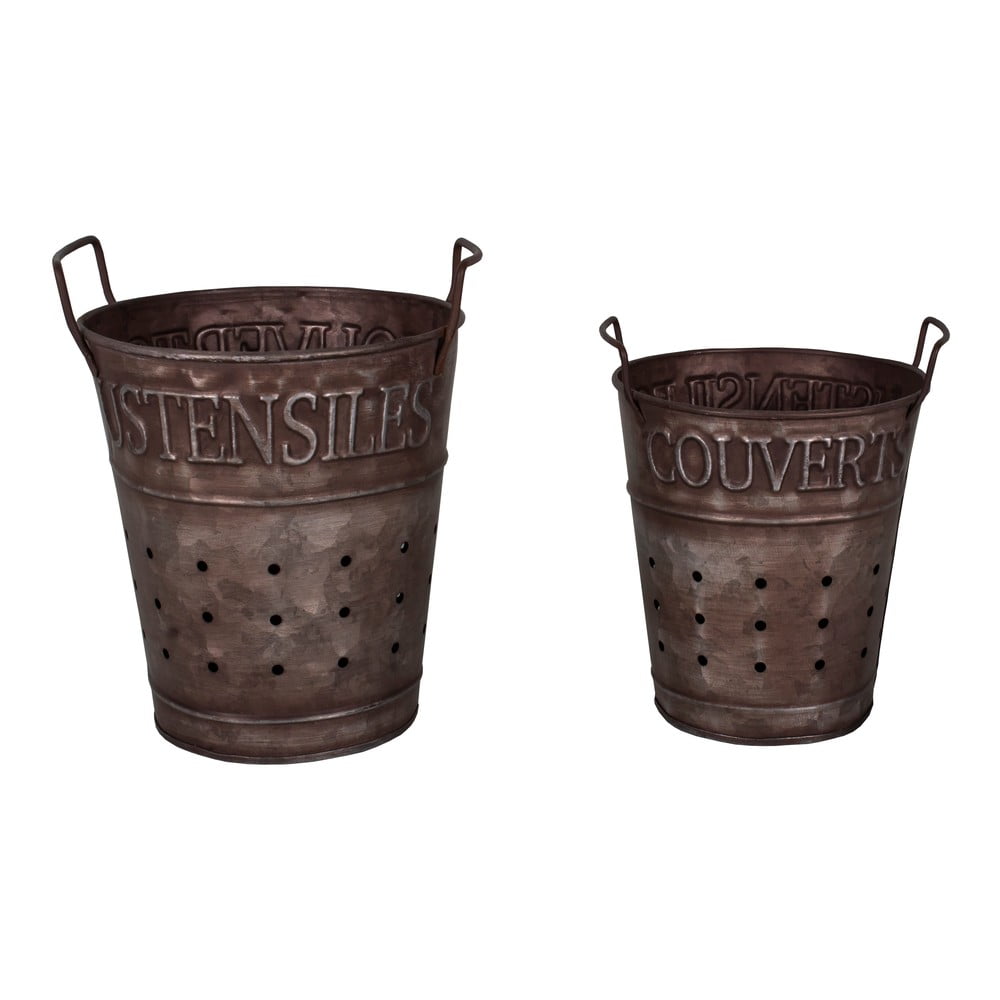 Metalowe stojaki na przybory kuchenne 2 szt. – Antic Line