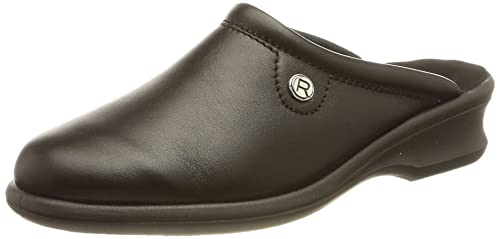 Rohde Damskie kapcie Farun, 90 czarne, 40,5 UE, 90 czarny, 40.5 EU