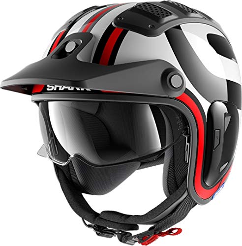 Kaski motocyklowe Shark X-DRAK 2 THRUST-R KWR, czarny/biały/czerwony, XS