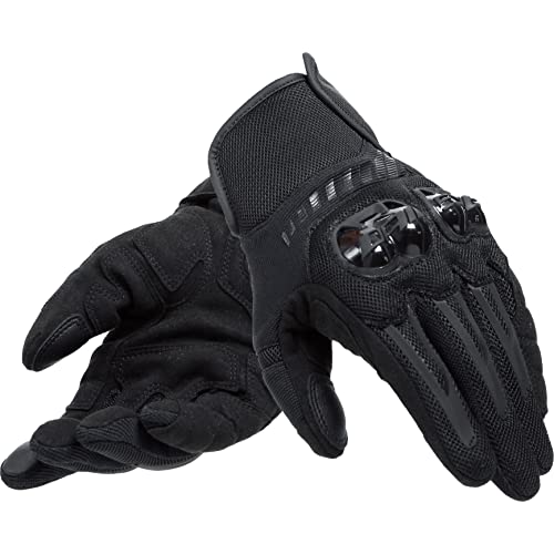 Dainese Mig 3 Air Tex, letnie rękawice motocyklowe, męskie, czarne/czarne, XS