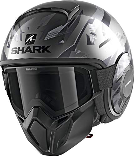 Shark Kaski motocyklowe STREET DRAK KANHJI AKA, Noir/Gris, S