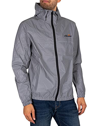 ellesse Męska kurtka Moralez z zamkiem błyskawicznym na całej długości, szara