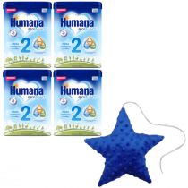 Humana 2 Mleko następne po 6. miesiącu Probalance HMO + poduszka gratis Zestaw 4 x 750 g