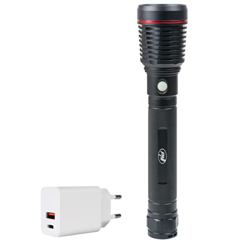 PNI Pakiet aluminiowa latarka Adventure F420 z diodami LED 10 W, 1000lm, do 420m, 8000 mAh, QC3.0, PD3.0