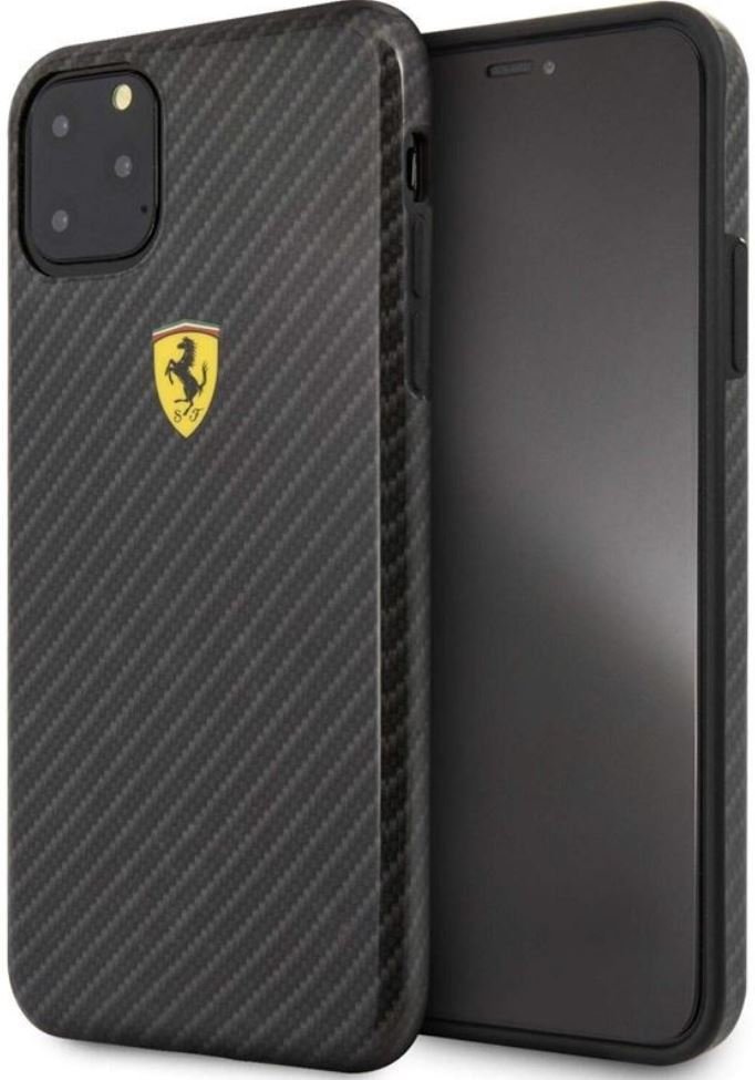 Ferrari On Truck Racing Shield Hardcase - Etui iPhone 11 Pro Max (Carbon Effect/Black)