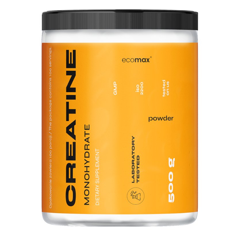 ECOMAX Creatine Monohydrate 500g puszka