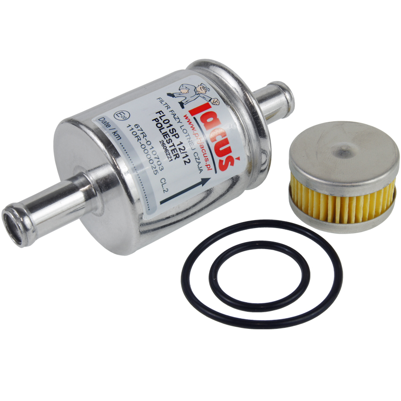 Zestaw filtrów fazy lotnej Czaja FL01SP poliester 12mm / 12mm Tomasetto AT-09 z oringami