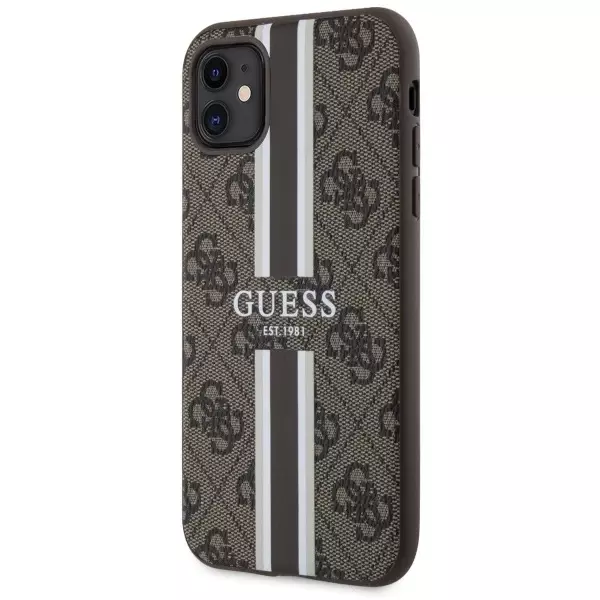 Etui Guess GUHMN61P4RPSW do iPhone 11 / Xr hardcase 4G Printed Stripes MagSafe
