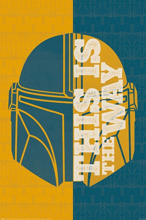 Star Wars The Mandalorian Hełm - plakat 61x91,5 cm