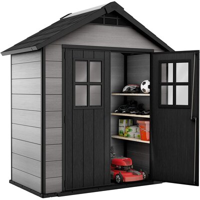 Keter OAKLAND 754 domek ogrodowy szary 246956 # z wartością produktów powyżej 89zł!