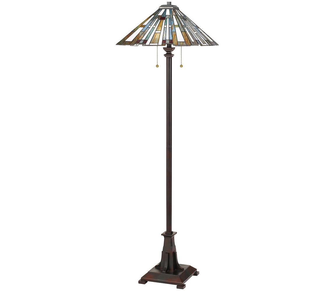 Quoizel QZ-MAYBECK-FL - Lampa podłogowa MAYBECK 2xE27/60W/230V