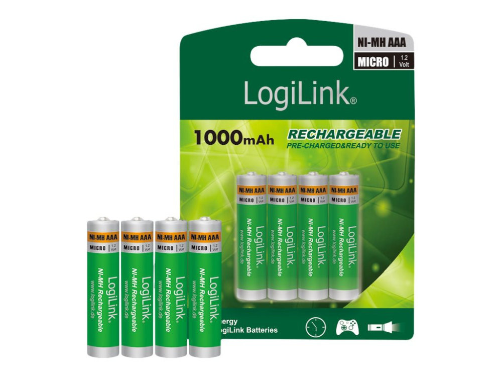 LogiLink bateria jednorazowa zielony LR03RB4