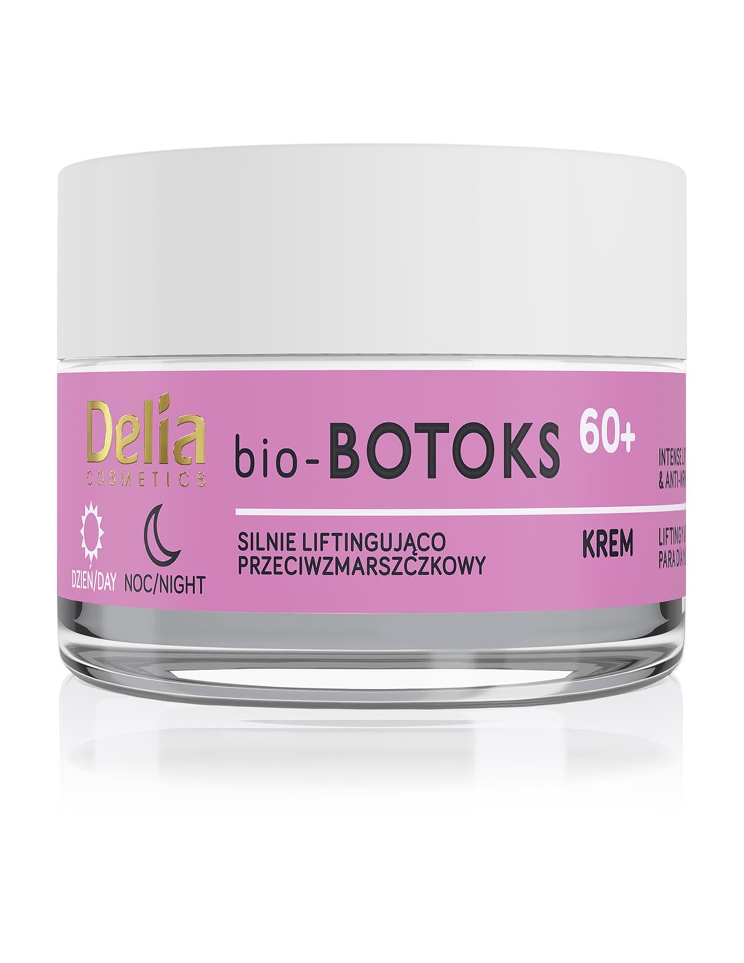 DELIA COSMETICS Bio-Botox Krem silnie liftingująco przeciwzmarszczkowy 60+ na dzień i noc 50ml