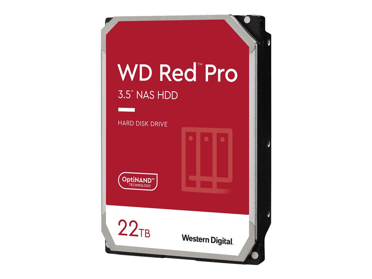 Western Digital WD Red Pro NAS 22TB SATA 6Gb/s HDD 3.5inch internal 7200Rpm 512MB Cache 24x7 Bulk