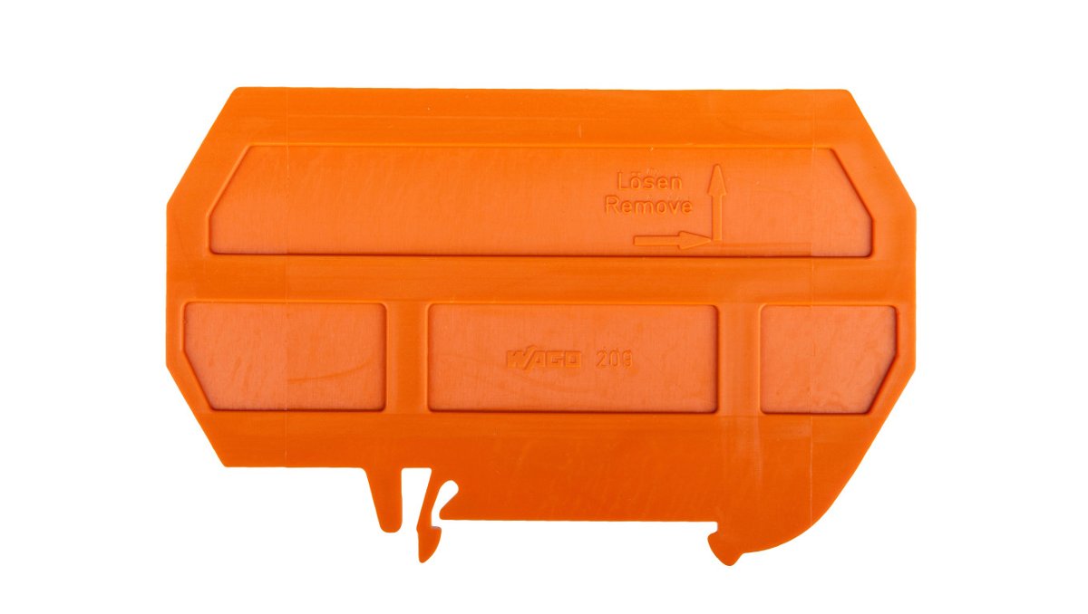 Wago Ścianka separująca pomarańczowa szerokość 90mm 209-190 /25szt./ 209-190