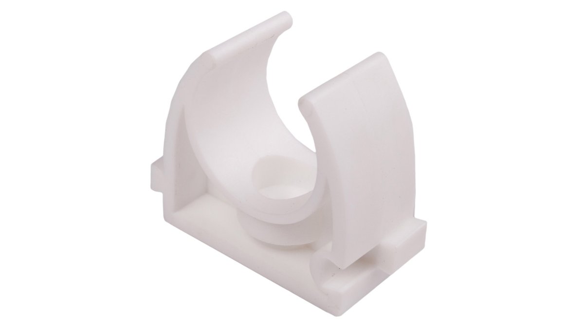 marmat Uchwyt otwarty do rur gładkich U 20 biały 68037 100szt. 68037