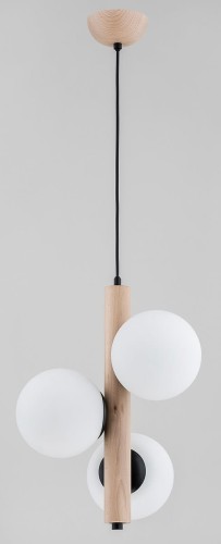 Kanet Black lampa wisząca 3-punktowa czarna/biała 62289