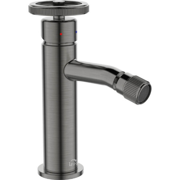 Laveo Bateria bidetowa z korkiem klik-klak grafit MURO BAU 932D