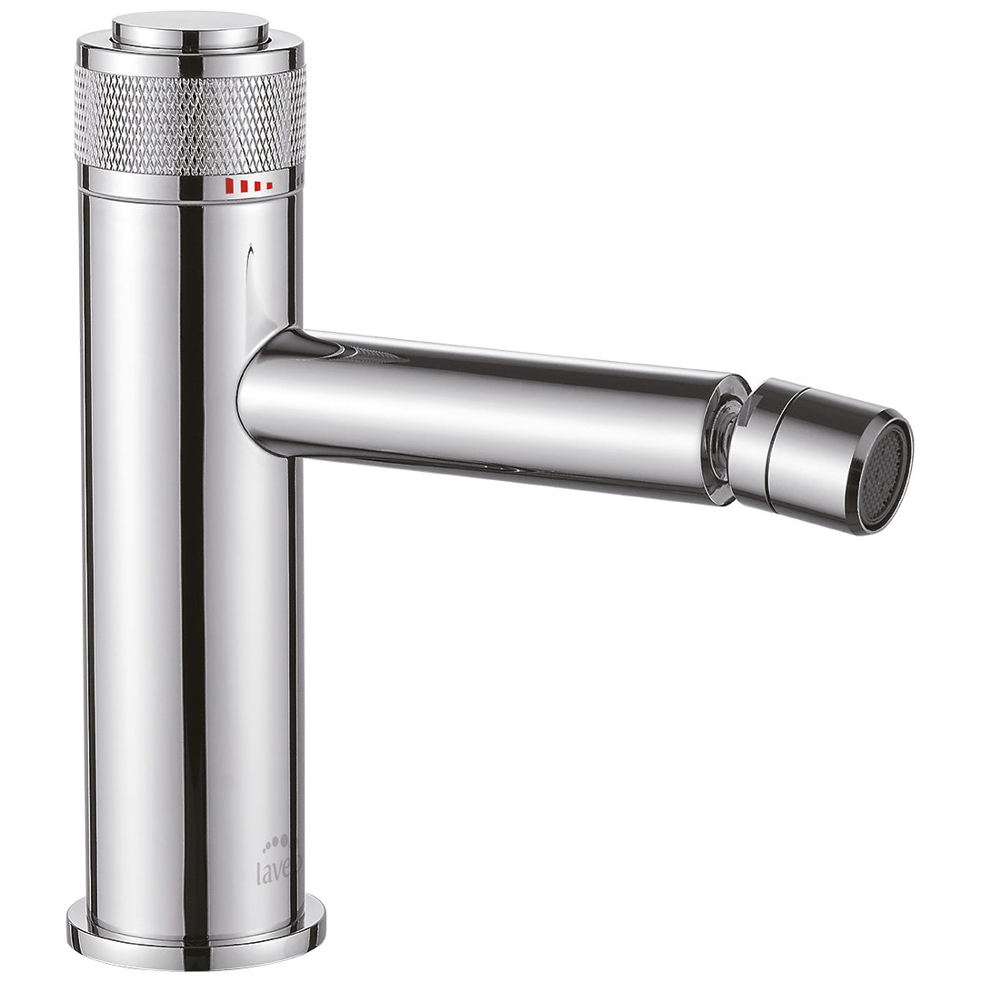 Laveo Bateria bidetowa z korkiem chrom VOLUMO BAV 032D