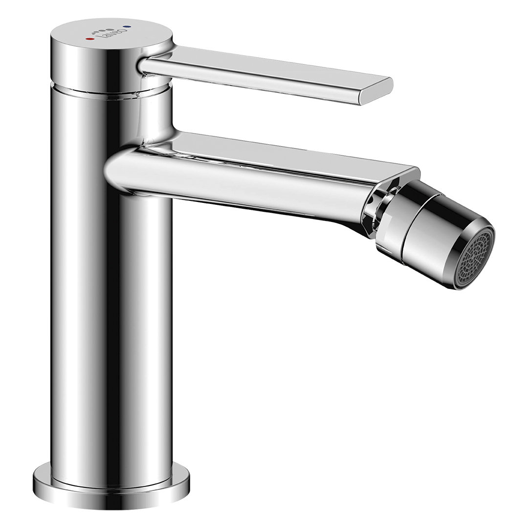 Laveo Pinar bateria bidetowa stojąca chrom BAW032D
