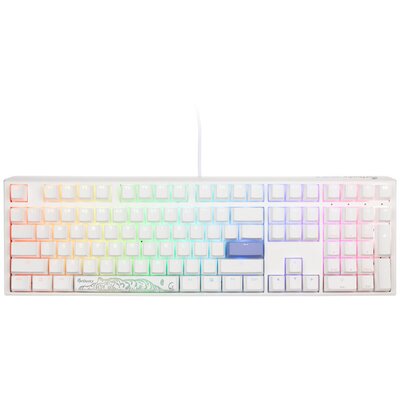 Ducky One 3 Classic Pure White Klawiatura Gamingowa RGB LED - MX-Red (US)
