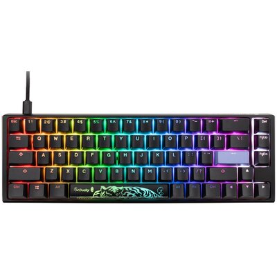 Ducky One 3 Classic Black/White SF Klawiatura Gamingowa RGB LED - MX-Silent-Red (US)